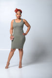 A Quick Run Dress (Olive)