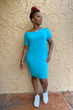 Everyday Tee Dress (Ice Blue)